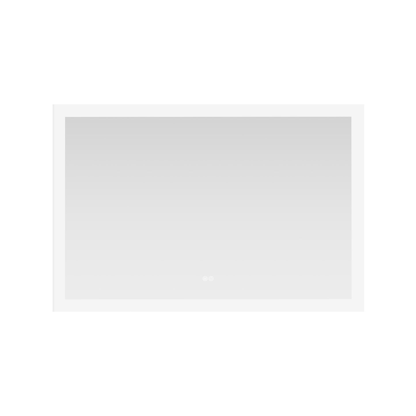 Beijing 48" W x 32" H Rectangular Acrylic Frameless LED Wall Mount Bathroom Vanity Mirror