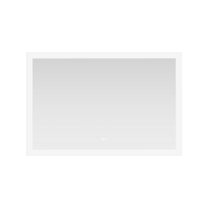 Beijing 48" W x 32" H Rectangular Acrylic Frameless LED Wall Mount Bathroom Vanity Mirror