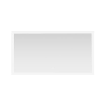 Beijing 60" W x 32" H Rectangular Acrylic Frameless LED Wall Mount Bathroom Vanity Mirror