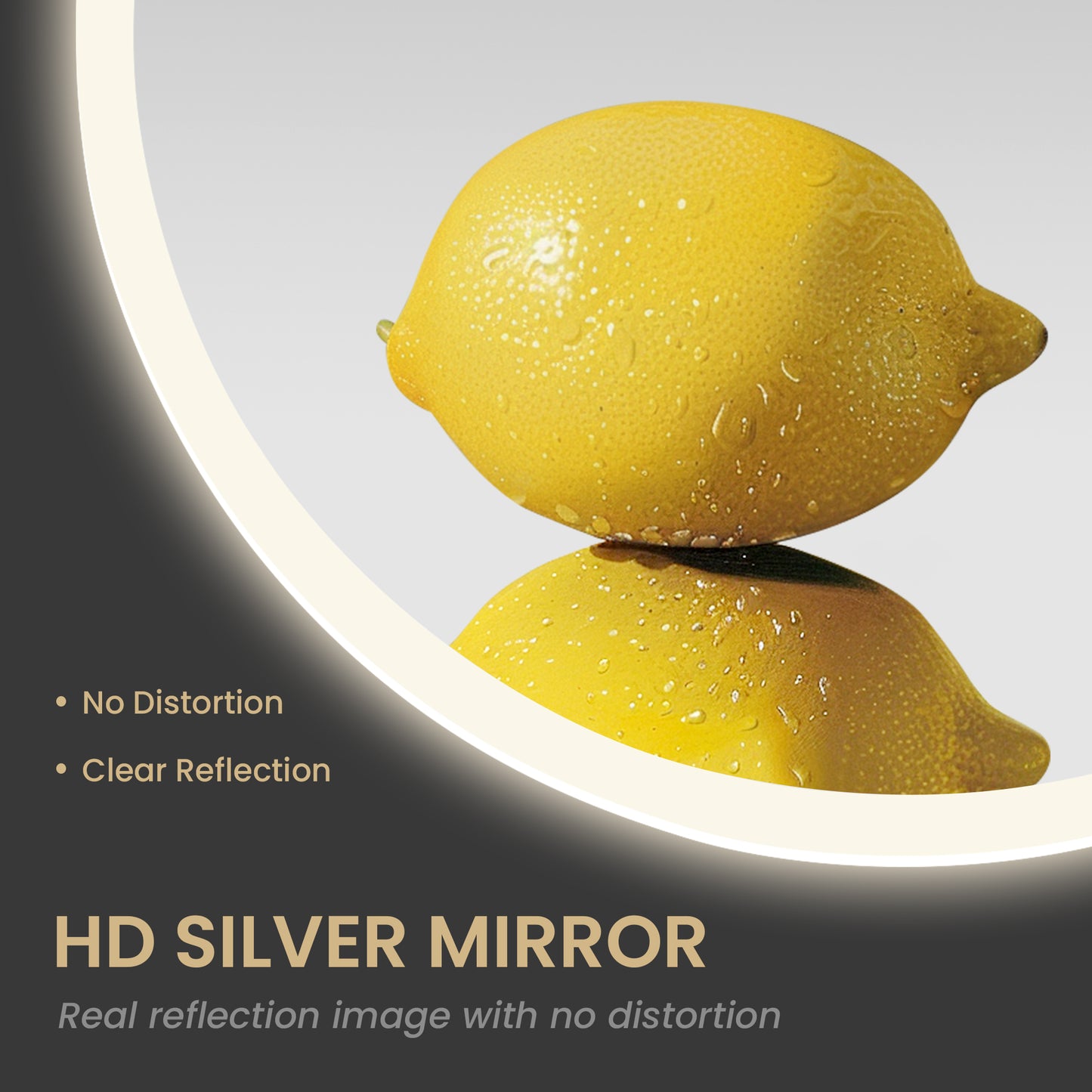 Moscow 32" W x 32" H Circular Aluminum Frameless LED Wall Mount Bathroom Vanity Mirror