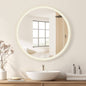Moscow 32" W x 32" H Circular Aluminum Frameless LED Wall Mount Bathroom Vanity Mirror