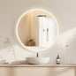 Moscow 36" W x 36" H Circular Aluminum Frameless LED Wall Mount Bathroom Vanity Mirror