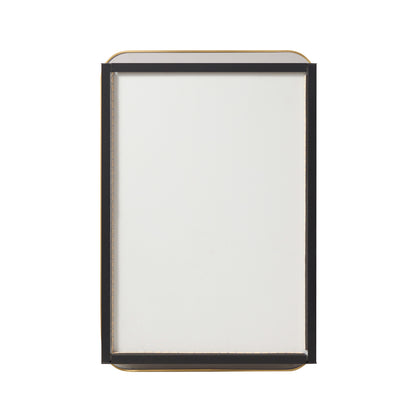 Talayuela 16"W x 24"H Rectangular Aluminum Framed Medicine Cabinet in Brushed Gold