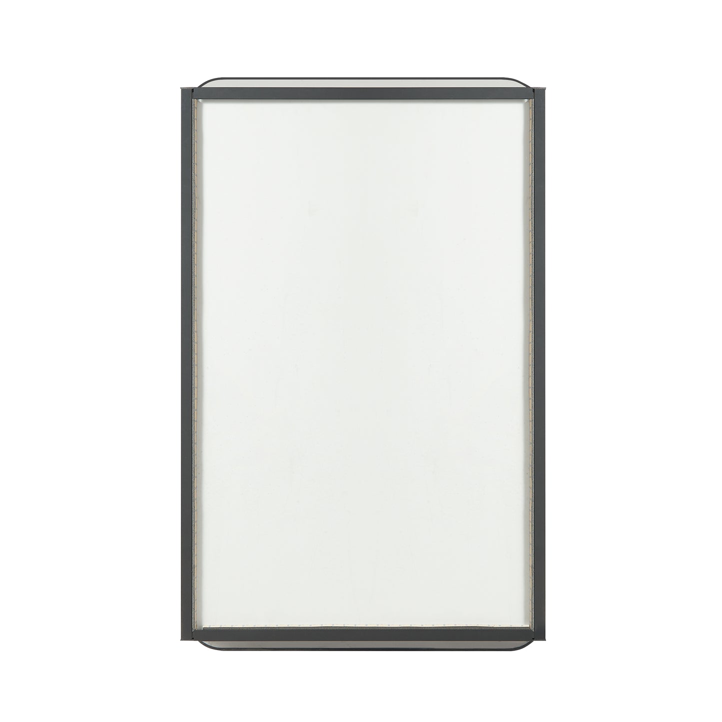 Talayuela 20"W x 32"H Rectangular Aluminum Framed Medicine Cabinet in Brushed Black