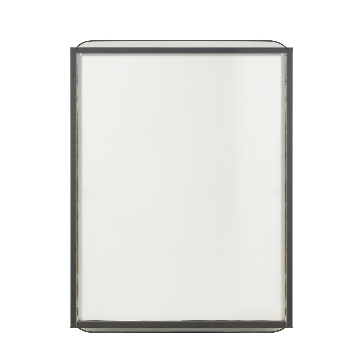 Talayuela 24"W x 32"H Rectangular Aluminum Framed Medicine Cabinet in Brushed Black