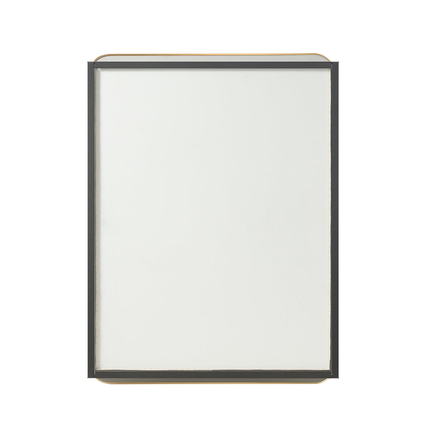 Talayuela 24"W x 32"H Rectangular Aluminum Framed Medicine Cabinet in Brushed Gold
