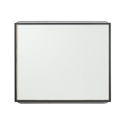 Talayuela 36"W x 32"H Rectangular Aluminum Framed Medicine Cabinet in Brushed Black