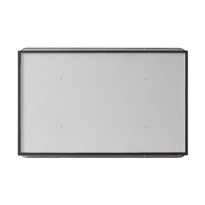 Talayuela 48"W x 32"H Rectangular Aluminum Framed Medicine Cabinet in Brushed Black