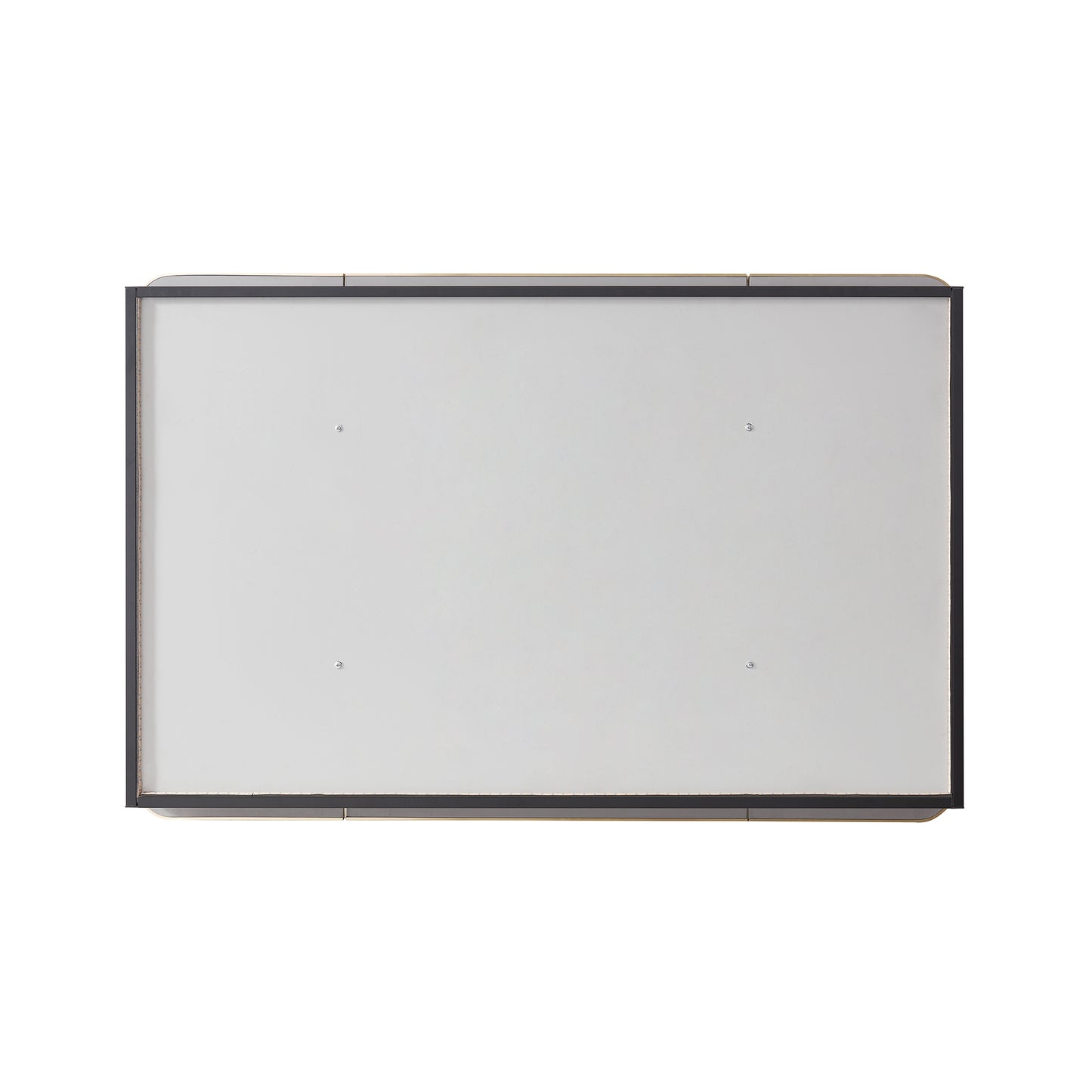Talayuela 48"W x 32"H Rectangular Aluminum Framed Medicine Cabinet in Brushed Gold