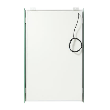 Santona 20" W x 32" H Rectangular Medicine Cabinet with Aluminum Frameless LED Mirror