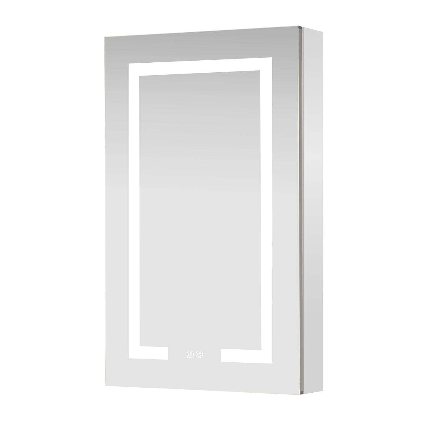 Santona 20" W x 32" H Rectangular Medicine Cabinet with Aluminum Frameless LED Mirror