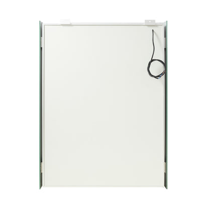 Santona 24" W x 32" H Rectangular Medicine Cabinet with Aluminum Frameless LED Mirror