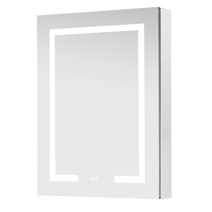 Santona 24" W x 32" H Rectangular Medicine Cabinet with Aluminum Frameless LED Mirror