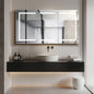 Santona 60" W x 32" H Rectangular Medicine Cabinet with Aluminum Frameless LED Mirror