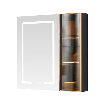 Cervia 30" W x 29.5" H Rectangular Medicine Cabinet with Aluminum Frameless LED Mirror