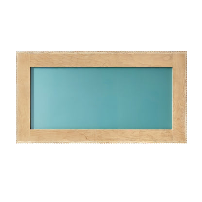 Osaka 60" W x 31.9" H Rectangle Wood Framed Wall Mount Bathroom Vanity Art Mirror in Washed Ash Grey