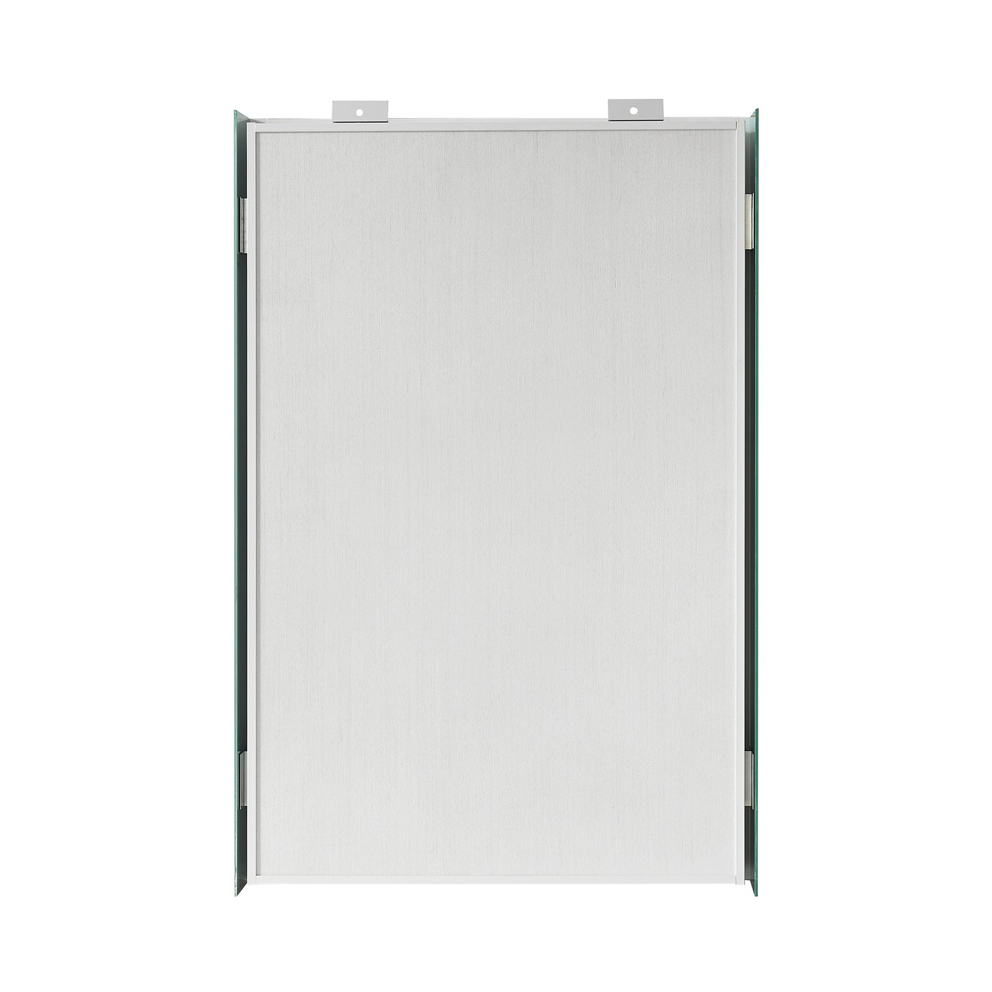 Bangalore 18.5" W x 28" H Rectangular Wood Framed Medicine Cabinet in Washed Ash Grey