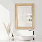 Bangalore 24" W x 31.9" H Rectangular Wood Framed Medicine Cabinet in Washed Ash Grey