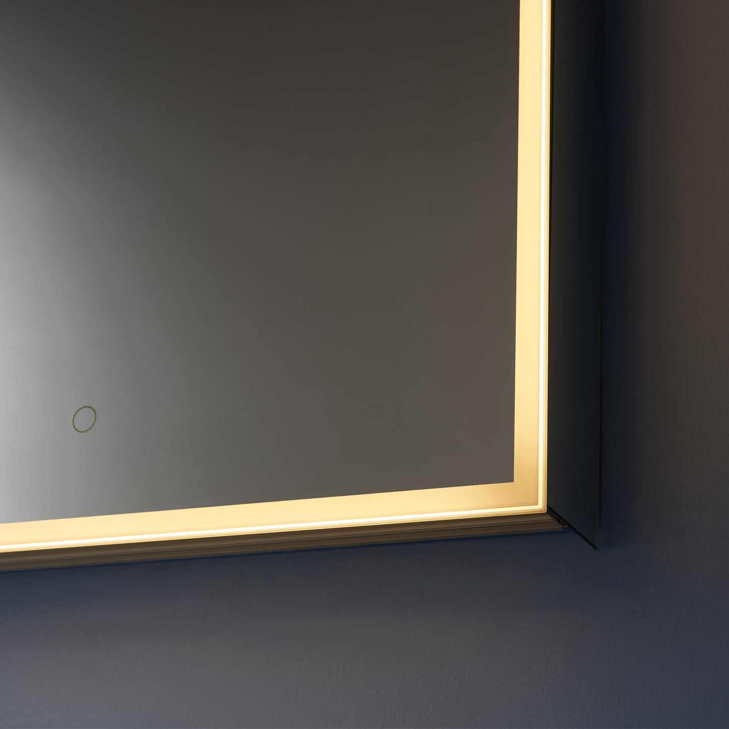 Perma 24" Rectangle Frameless Lighted Medicine Cabinet Wall Mounted Mirror