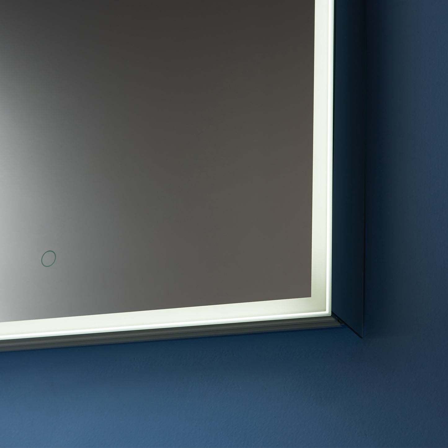 Perma 24" Rectangle Frameless Lighted Medicine Cabinet Wall Mounted Mirror