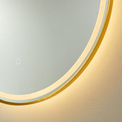 Grande 18" Oval LED Lighted Accent Bathroom/Vanity Wall Mirror