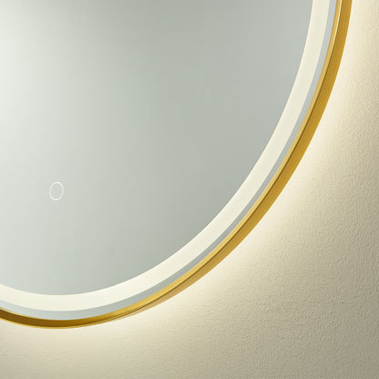Grande 18" Oval LED Lighted Accent Bathroom/Vanity Wall Mirror