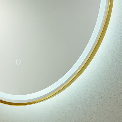 Grande 18" Oval LED Lighted Accent Bathroom/Vanity Wall Mirror