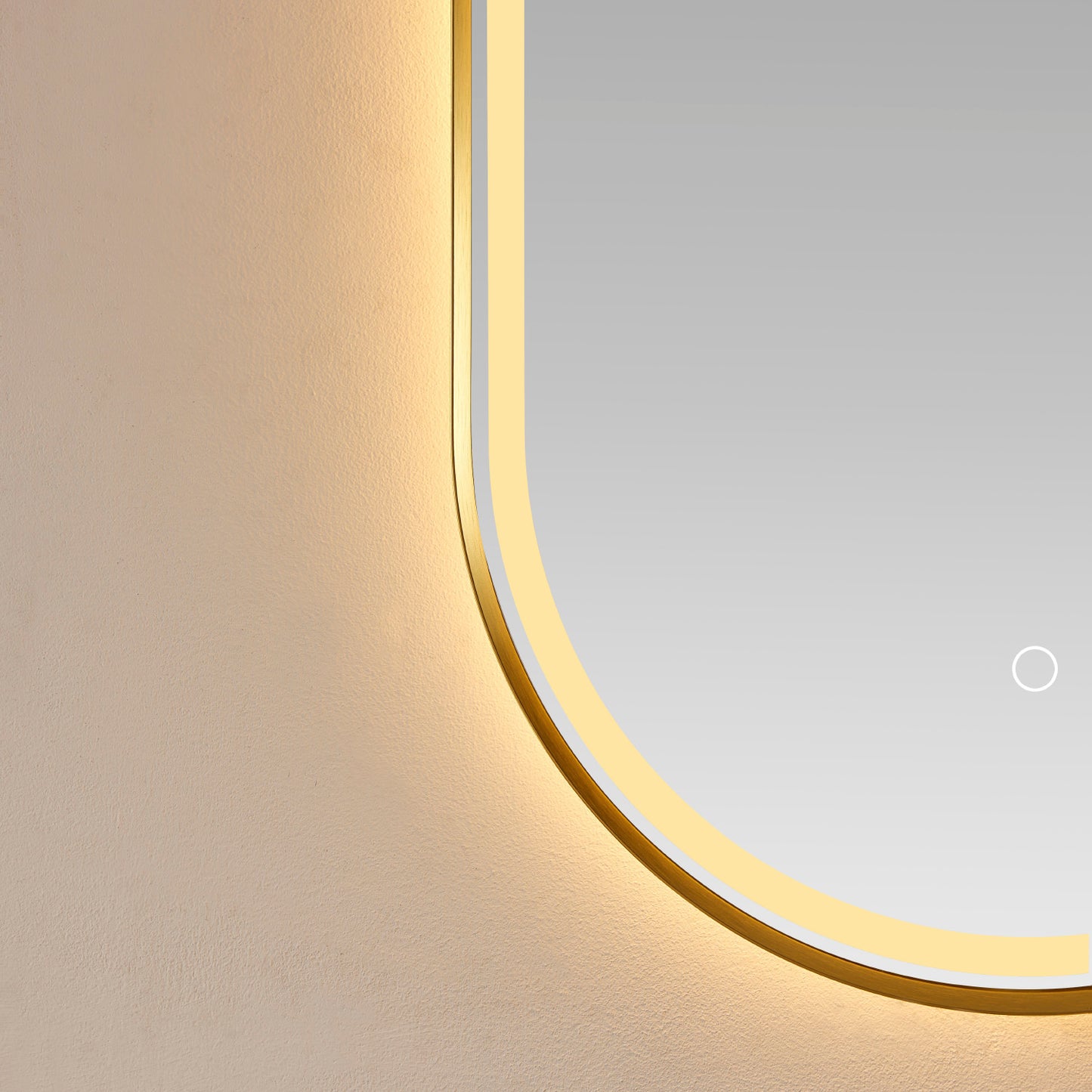 Grande 18" Oval LED Lighted Accent Bathroom/Vanity Wall Mirror