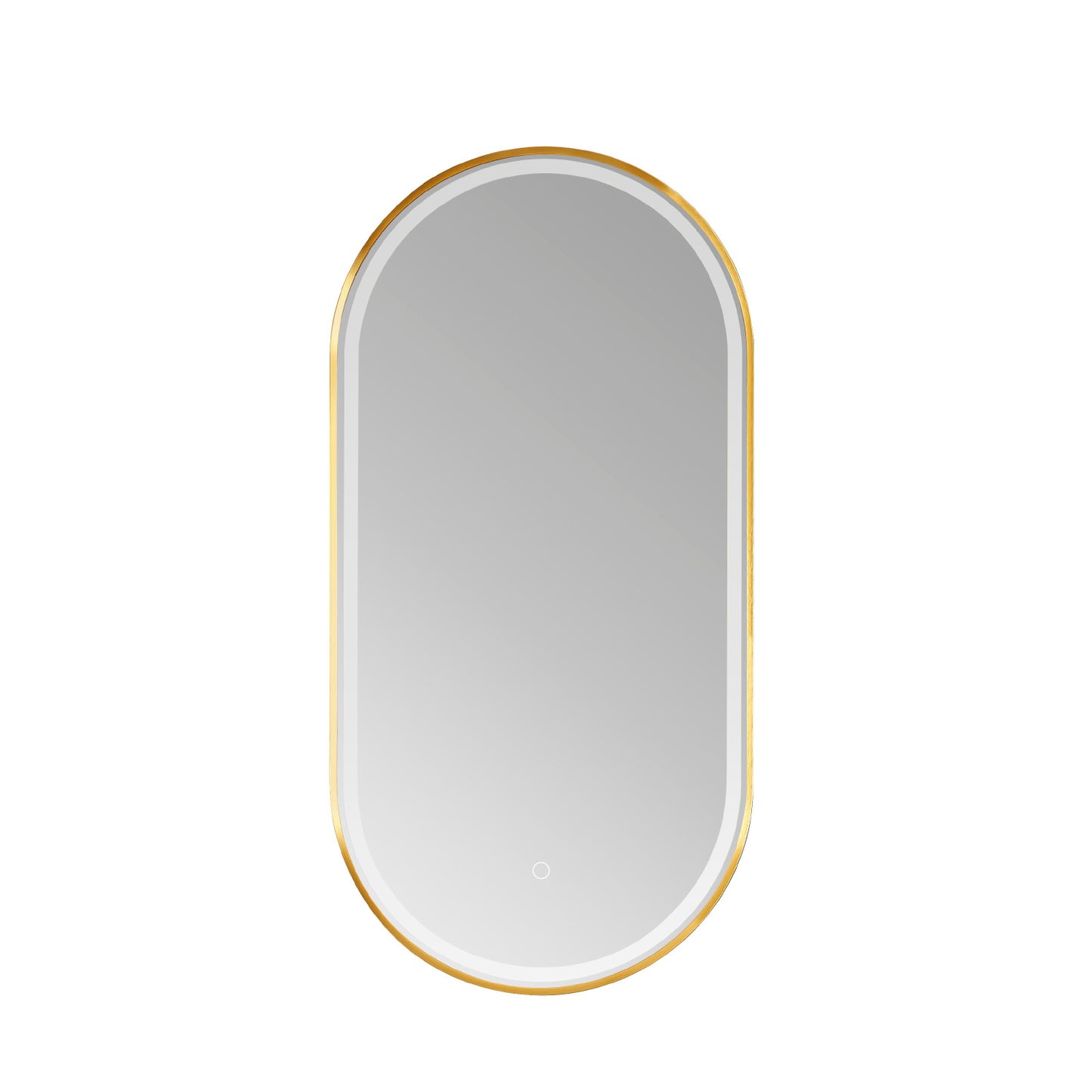 Grande 18" Oval LED Lighted Accent Bathroom/Vanity Wall Mirror