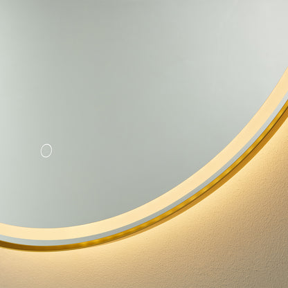 Campobasso 32" Round LED Lighted Accent Bathroom/Vanity Wall Mirror