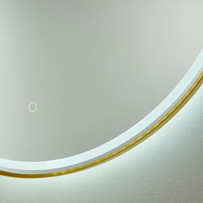 Campobasso 32" Round LED Lighted Accent Bathroom/Vanity Wall Mirror