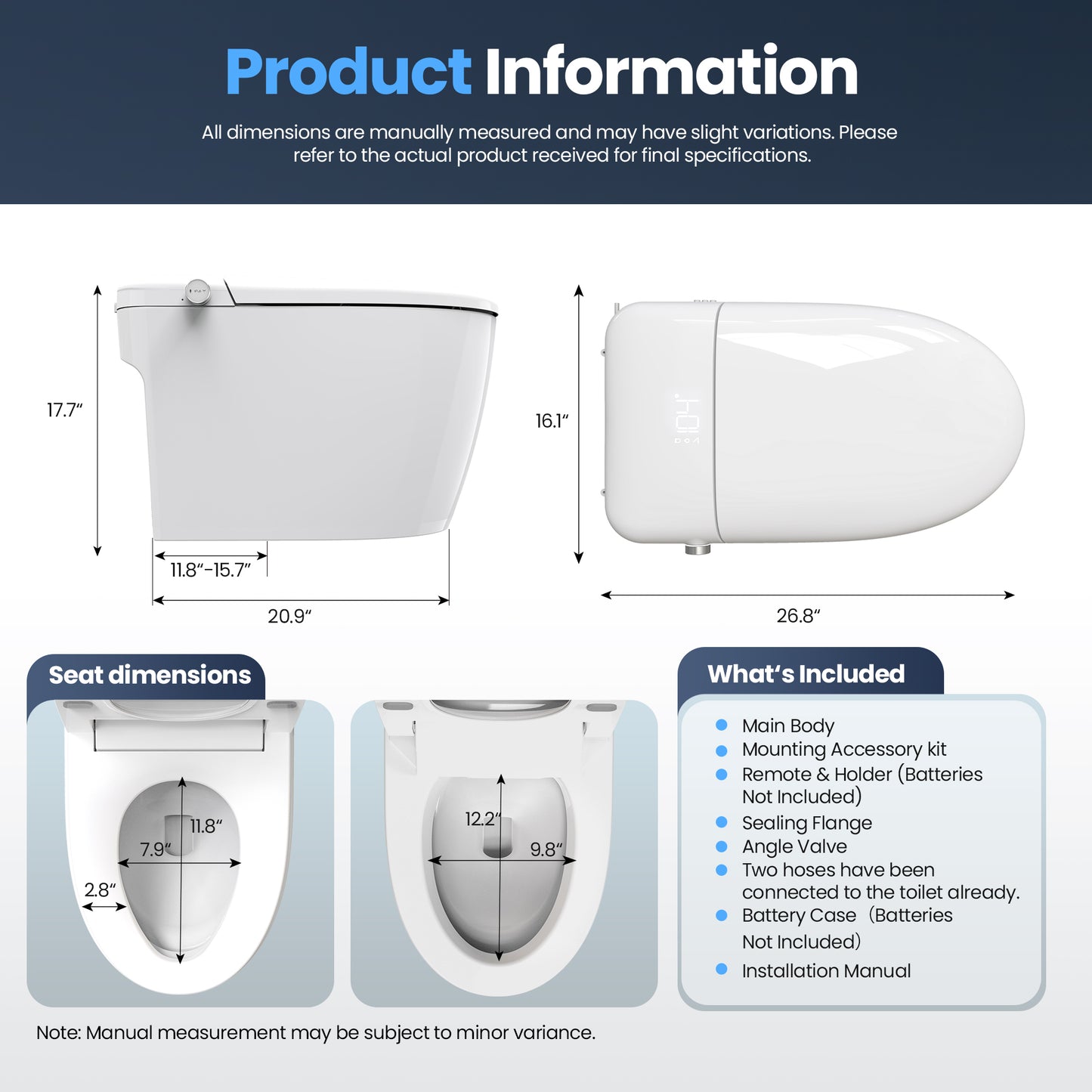 Madrid Smart Bidet Toilet MAX Version