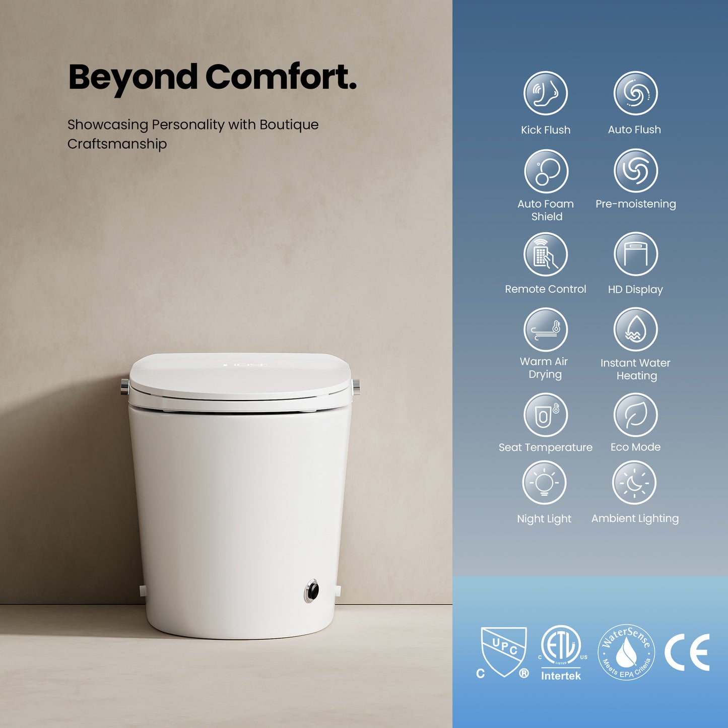 Zarautz Elongated  Smart Bidet Toilet MAX Version