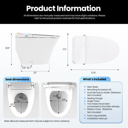 Zarautz Elongated  Smart Bidet Toilet ULTRA Version