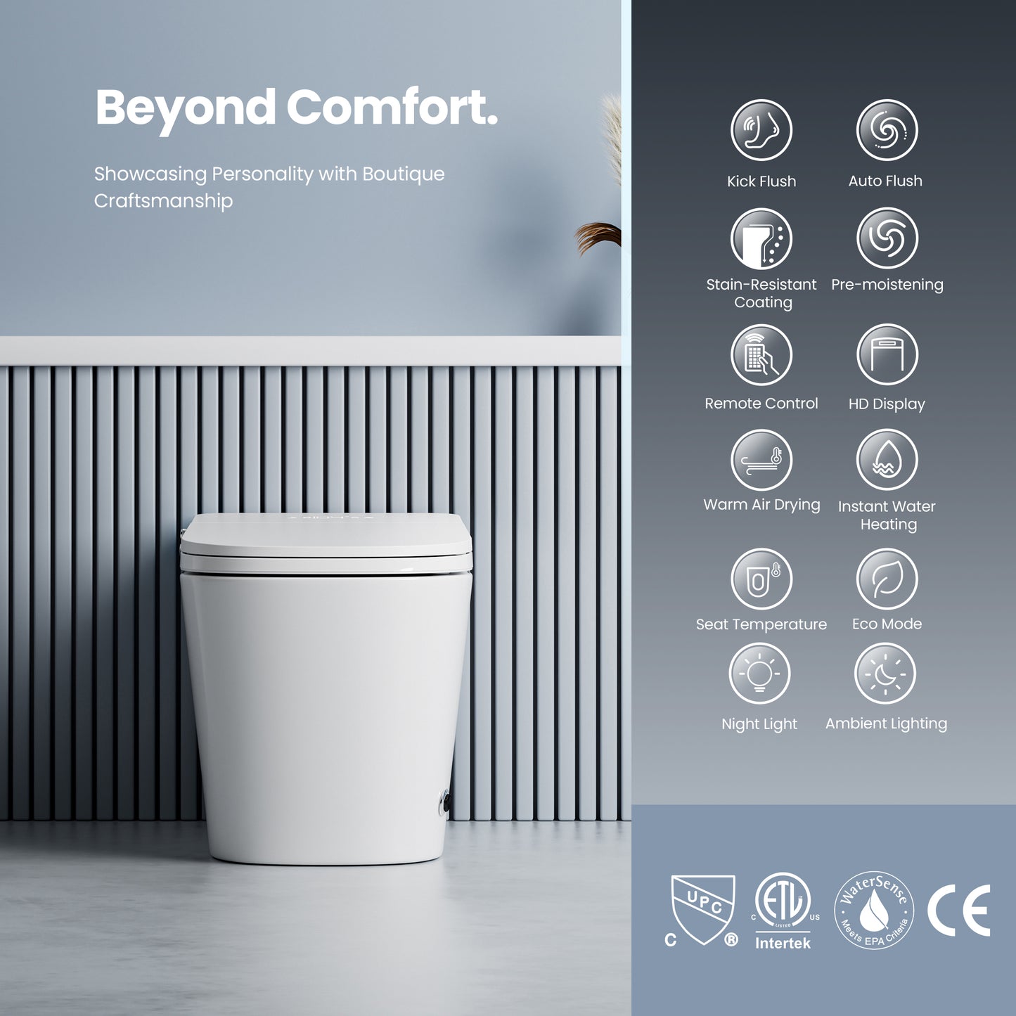 Yecla Elongated  Smart Bidet Toilet MAX Version