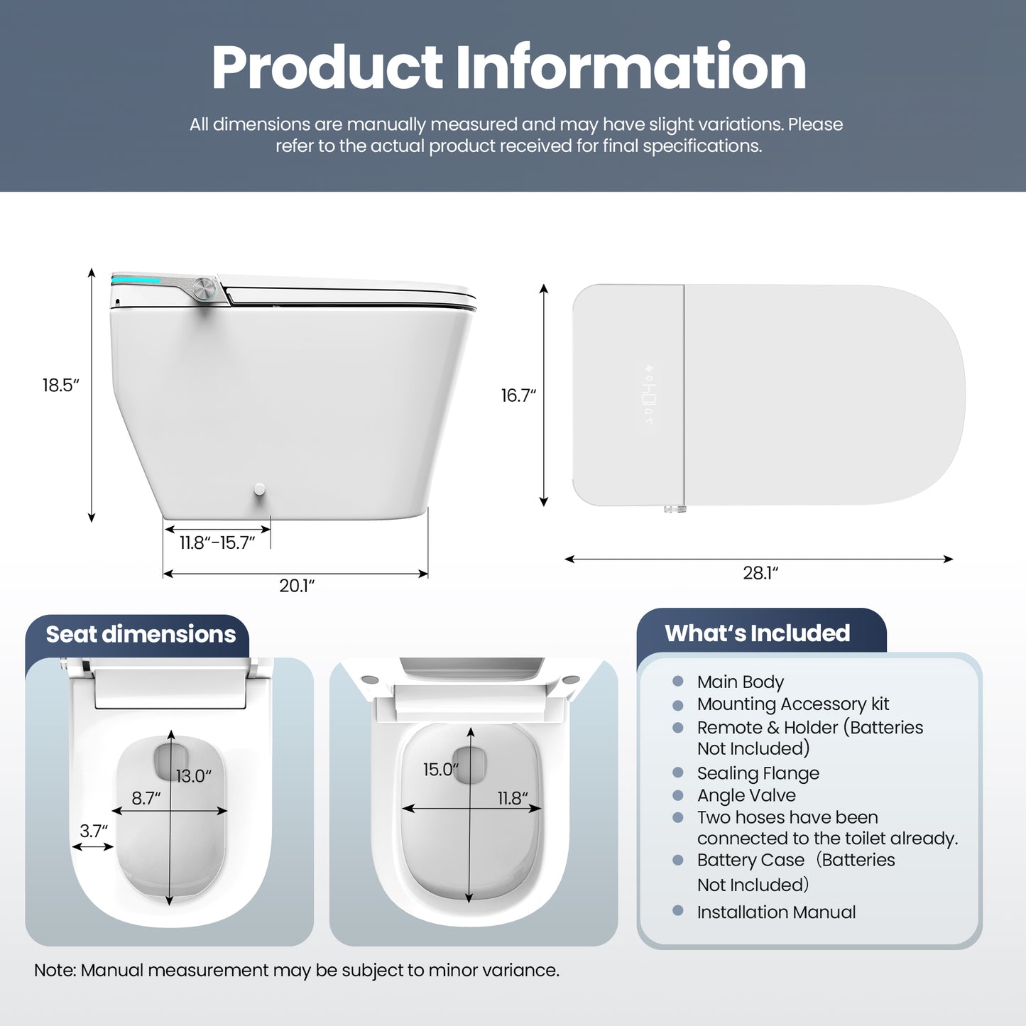 Yecla Elongated  Smart Bidet Toilet MAX Version