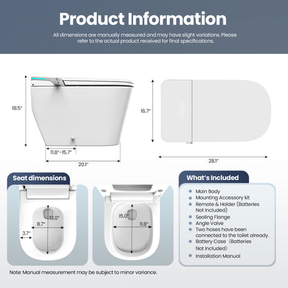 Yecla Elongated  Smart Bidet Toilet ULTRA Version