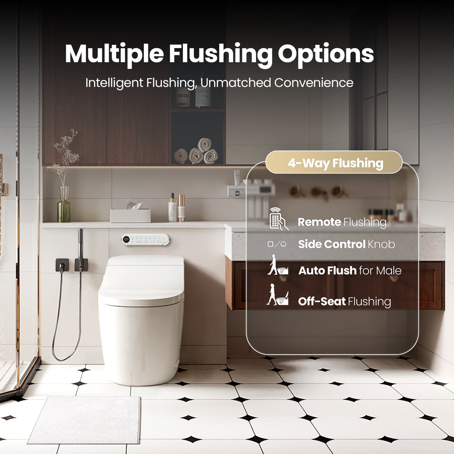 Vittuone Elongated  Smart Bidet Toilet ULTRA PLUS Version