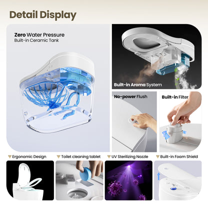 Vittuone Elongated  Smart Bidet Toilet ULTRA PLUS Version