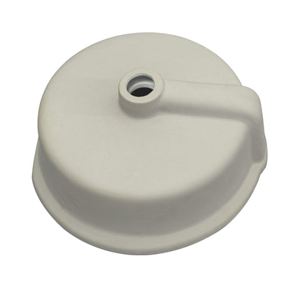 Vinnova Marseille Ceramic Circular Undermount Bathroom Sink with Overflow in White