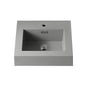 Ablitas Square Grey Finish Composite Granite Stone Vessel Bathroom Vanity Sink