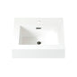 Ablitas Square White Finish Composite Granite Stone Vessel Bathroom Vanity Sink