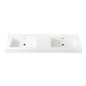 Ablitas Square White Finish Composite Granite Stone Vessel Bathroom Vanity Sink