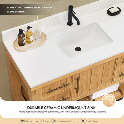 Paris 72" Free-standing Double Bath Vanity in Acacia Classic Grey
