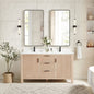 Shenzhen 60M" Double Sink Bath Vanity in Aged Natural Oak