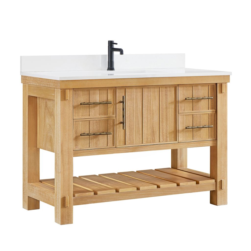 Paris 48" Free-standing Single Bath Vanity in Acacia Classic Grey