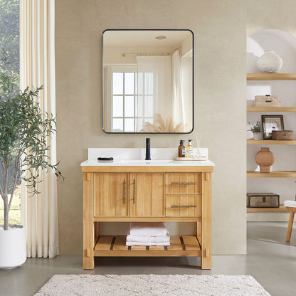 Paris 42" Free-standing Single Bath Vanity in Acacia Classic Grey