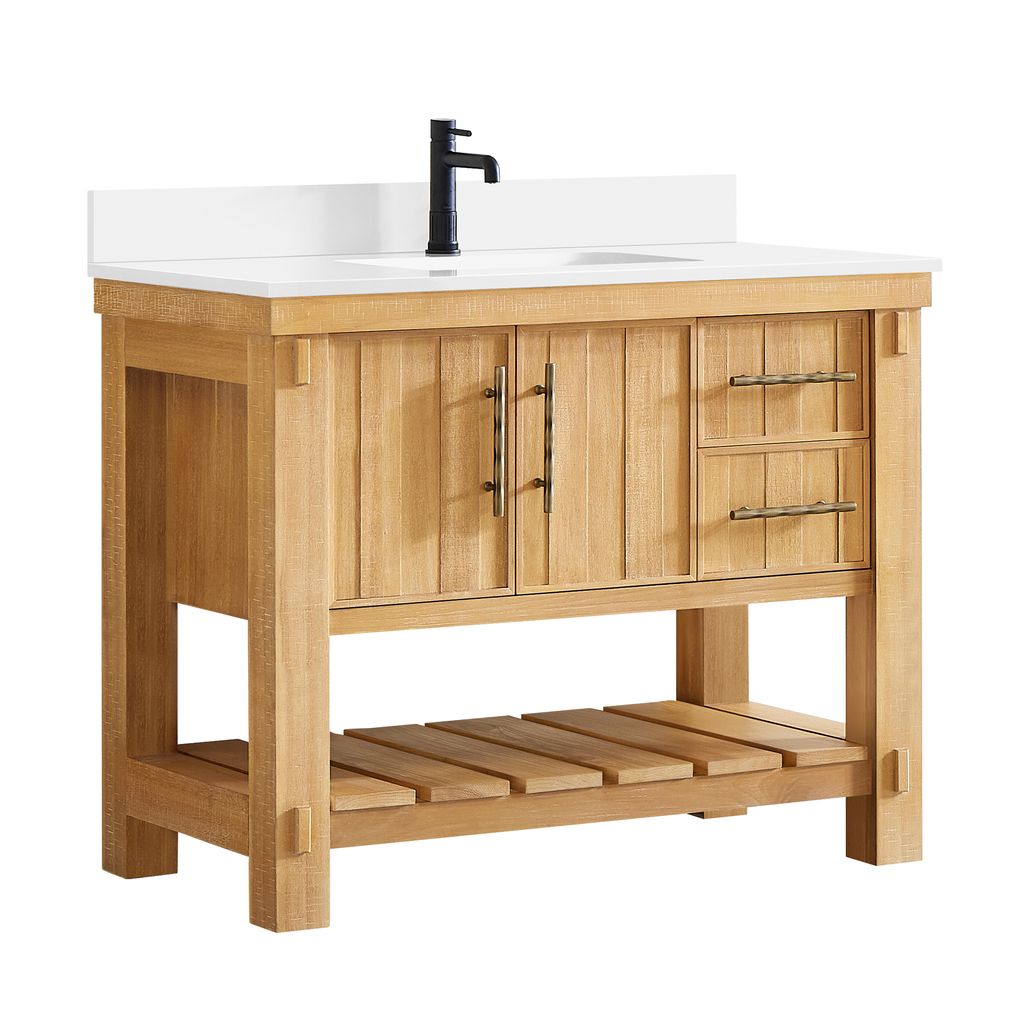 Paris 42" Free-standing Single Bath Vanity in Acacia Classic Grey