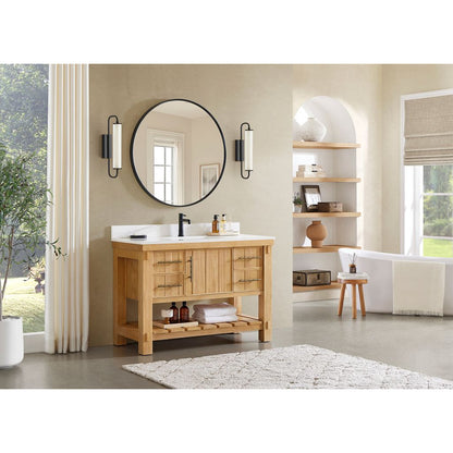 Paris 48" Free-standing Single Bath Vanity in Acacia Classic Grey