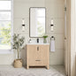 Shenzhen 30" Single Sink Bath Vanity in Aged Natural Oak